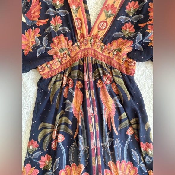 FARM Rio Tropical Garden Midi Sleeve Maxi Dress - Picture 9 of 11